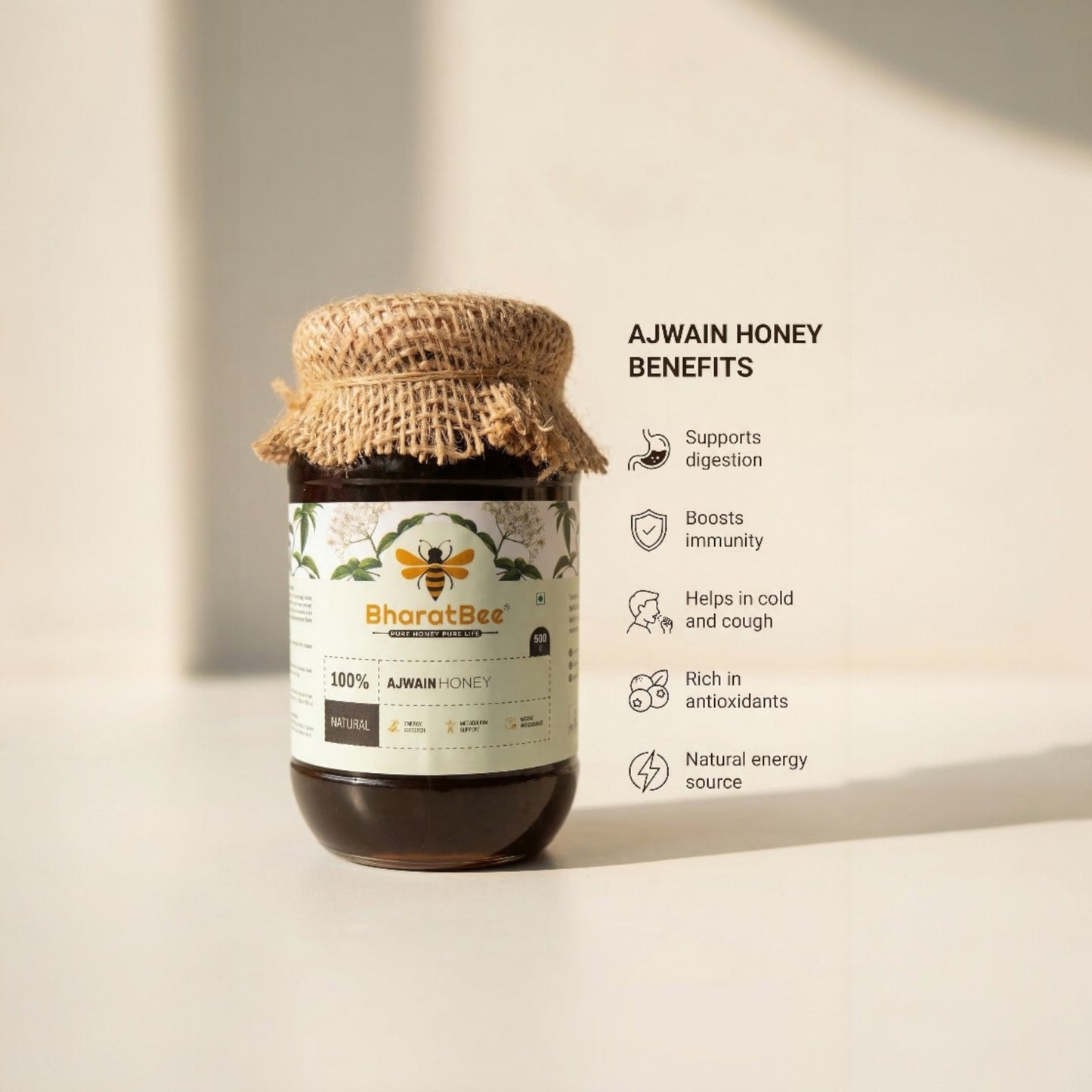 Bharat Bee Ajwain Honey (500g)